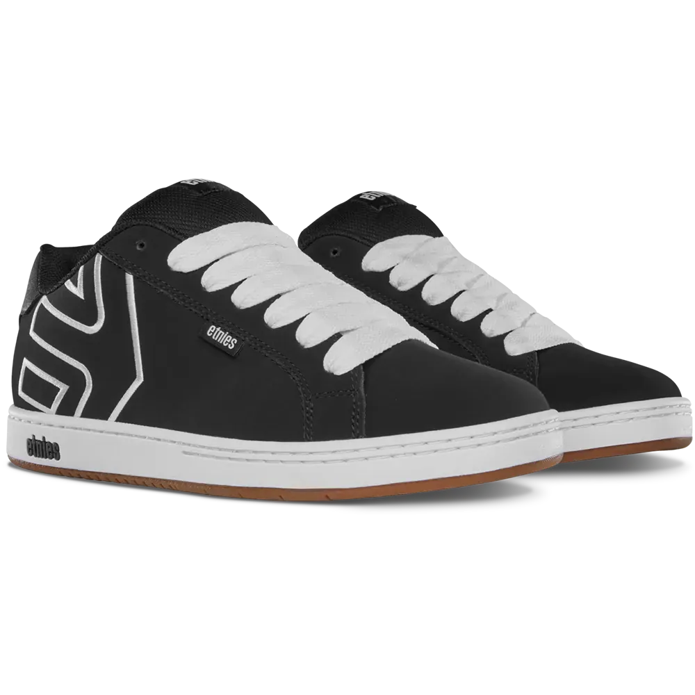 Etnies Best Price - Black and White Suede Skate Shoes – Fader