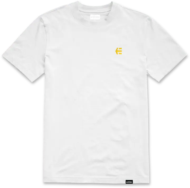 Etnies New - Team embroidery tee white/yellow – men’s tee