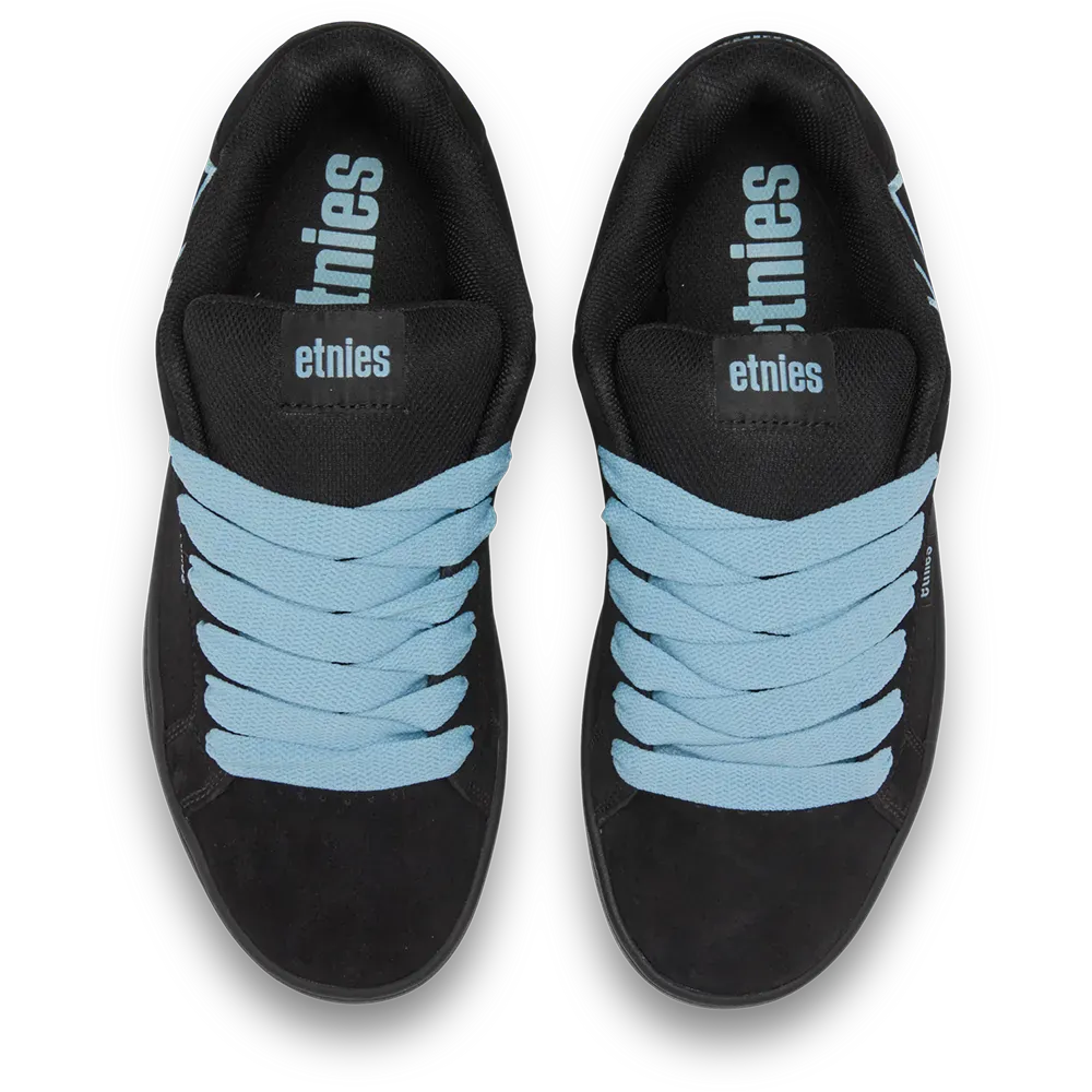Etnies Smart Buy - Black, Baby Blue Suede Skate Shoes – Fader