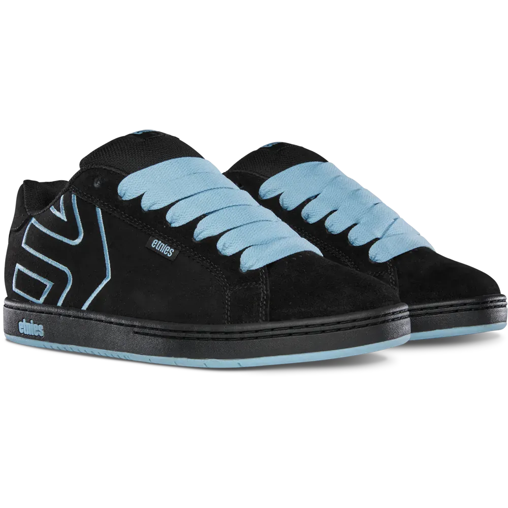 Etnies Smart Buy - Black, Baby Blue Suede Skate Shoes – Fader