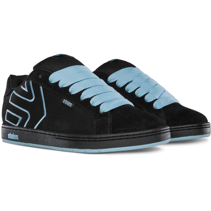 Etnies Smart Buy - Black, Baby Blue Suede Skate Shoes – Fader