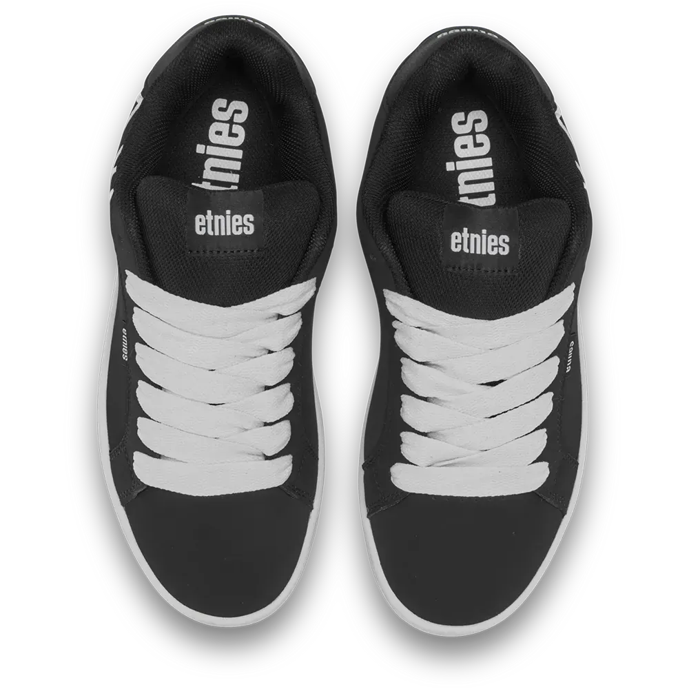 Etnies Best Price - Black and White Suede Skate Shoes – Fader