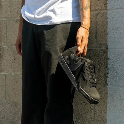 Etnies Smart Buy - Black Suede Skate Shoes – Fader  US