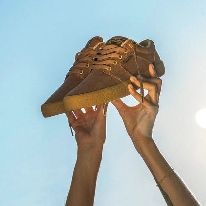 Etnies Deals - Barge LS Premium Vulcanized Brown Beige Gum