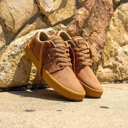 Etnies Deals - Barge LS Premium Vulcanized Brown Beige Gum