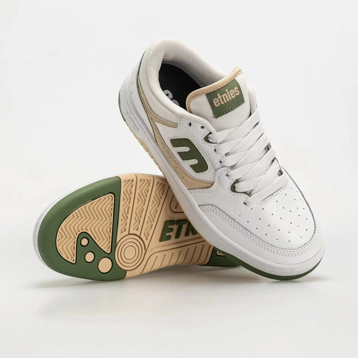 Etnies Trusted - Loot Low - Top Skate Shoe White Green