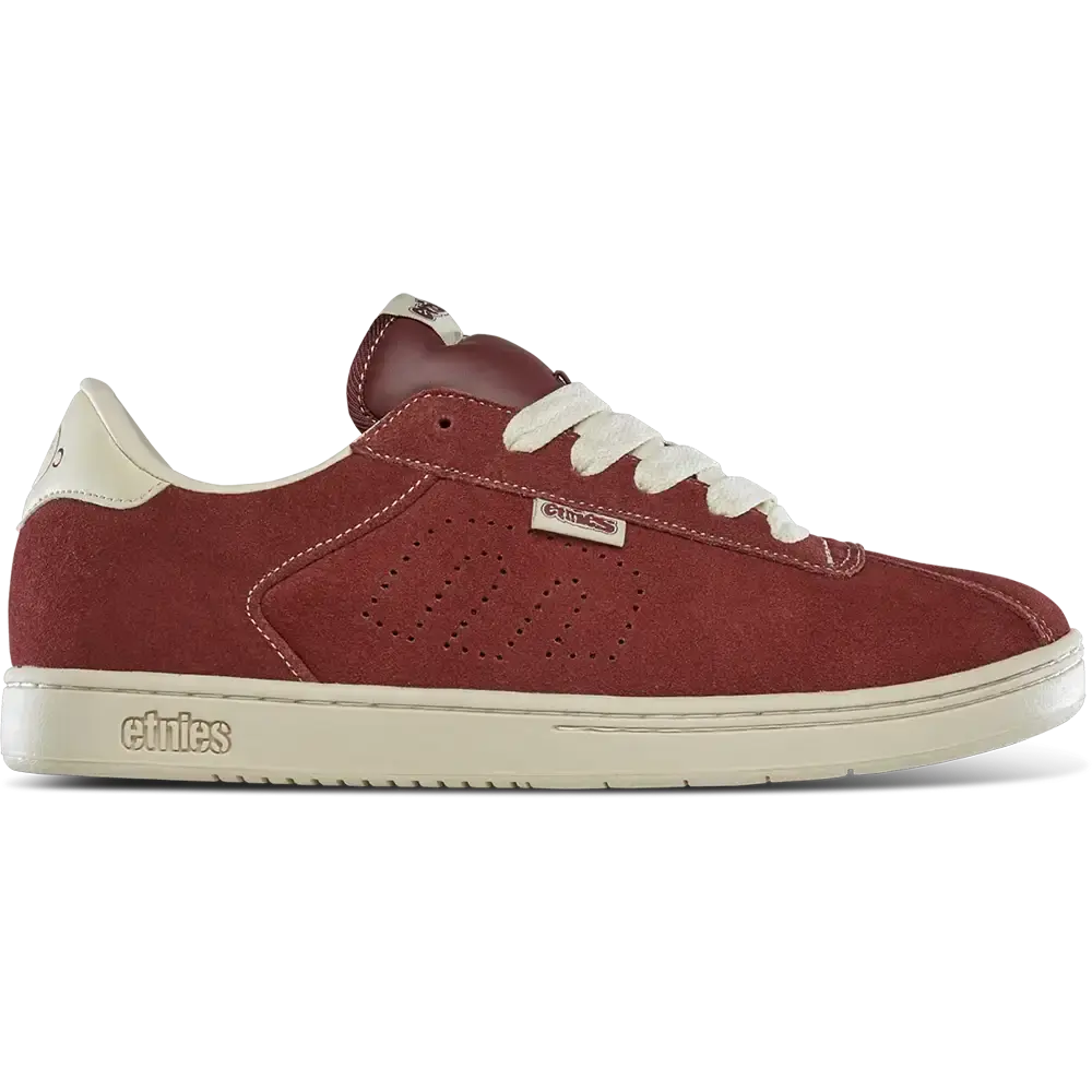 Etnies Exclusive - Scam Low-Top Skate Shoe Burgundy Tan