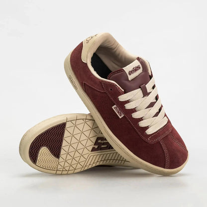 Etnies Exclusive - Scam Low-Top Skate Shoe Burgundy Tan