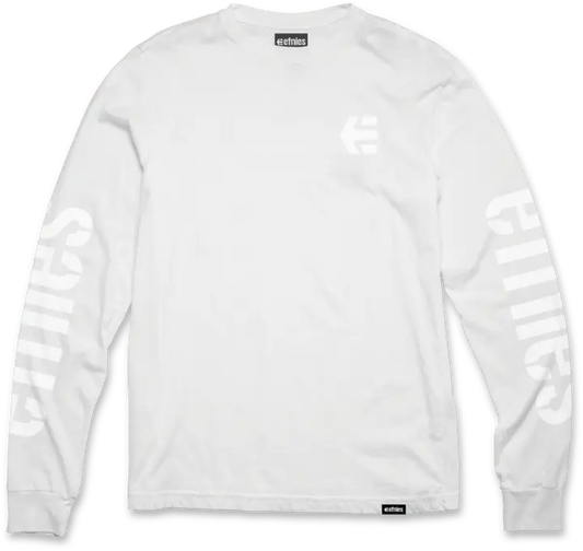 Etnies Latest - Icon LS tee white – men’s streetwear tee